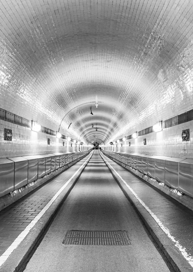 Old Elbe Tunnel in Hamburg