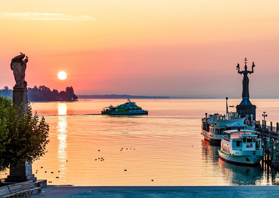 Fähre in Konstanz am Bodensee