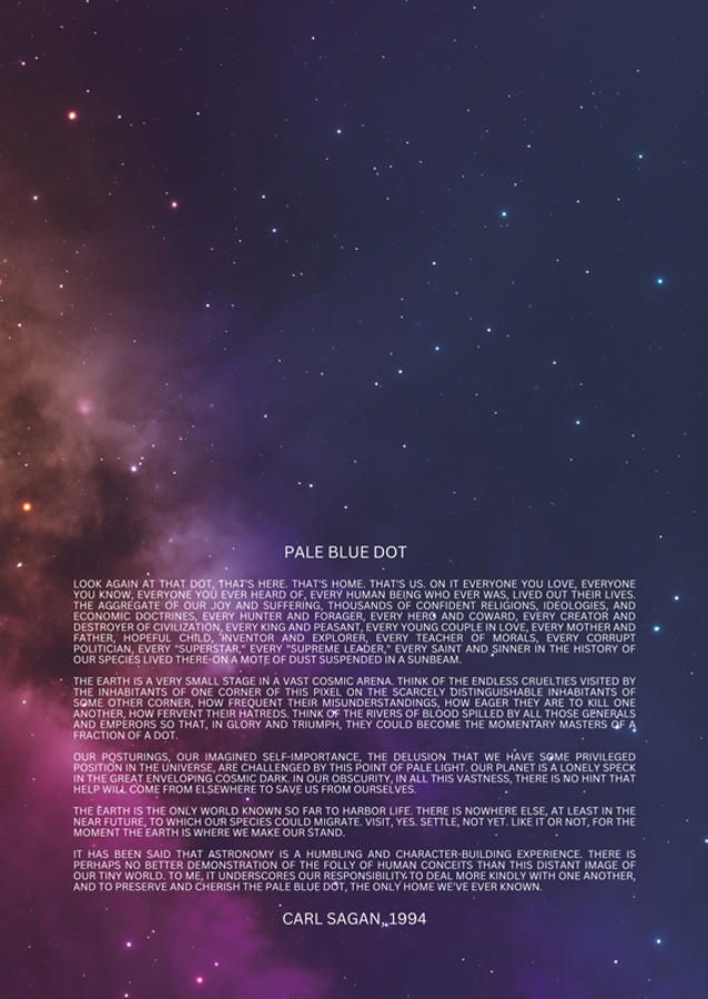 Blassblauer Punkt Rede