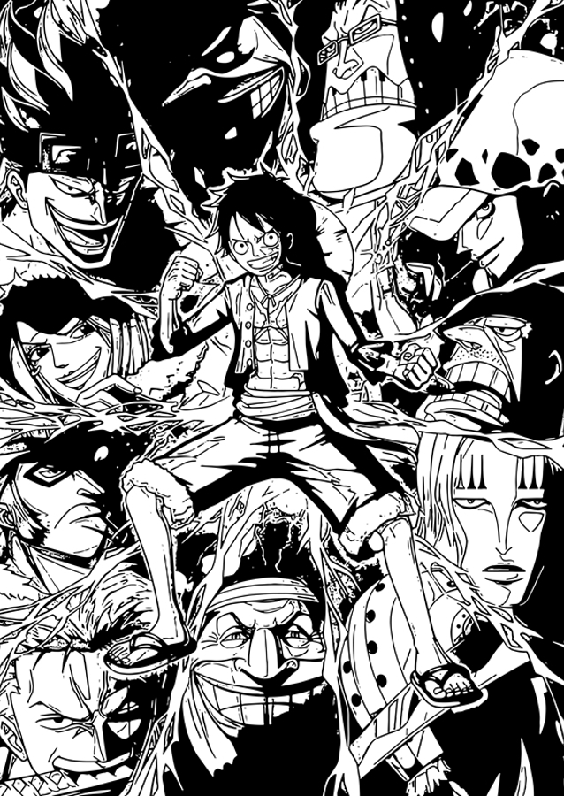 One Piece manga art