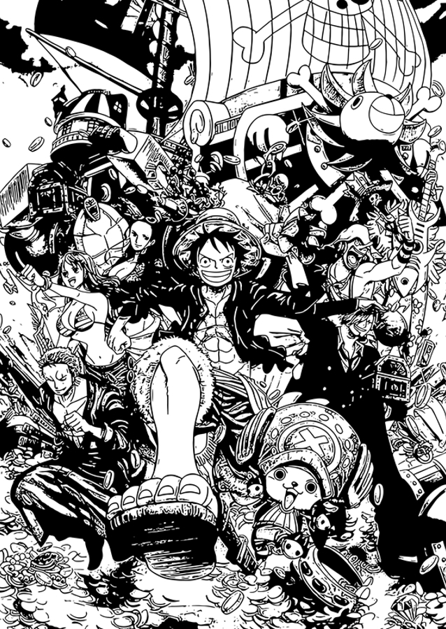 One Piece manga art
