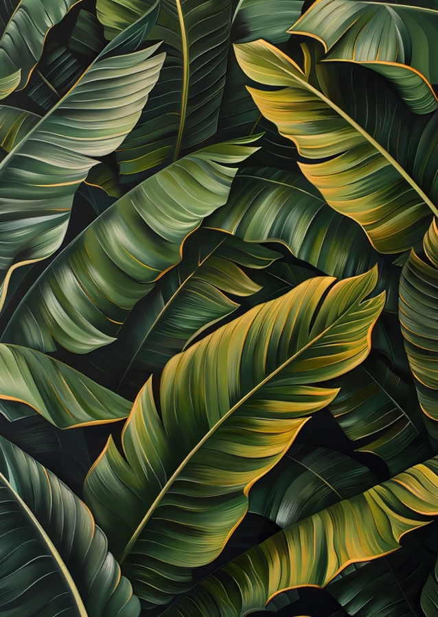 Green Tropic Leaves 1
