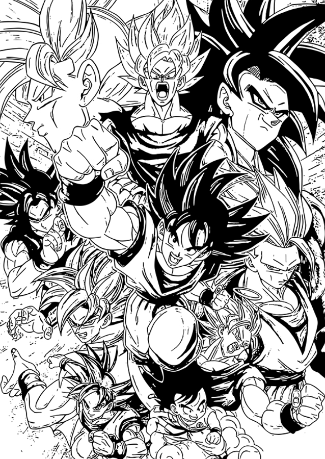 Dragon Ball Z Manga Art