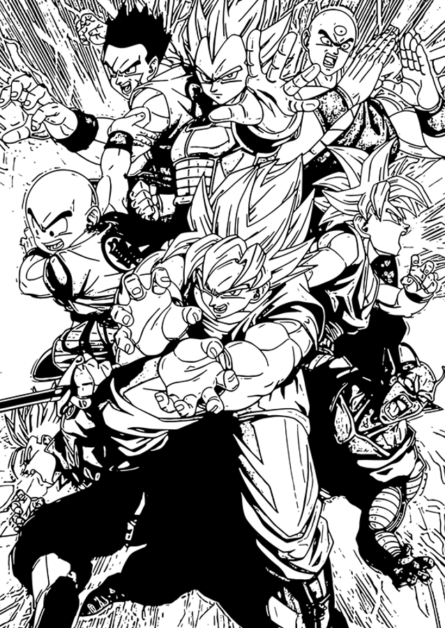 Dragon Ball Z Manga Art
