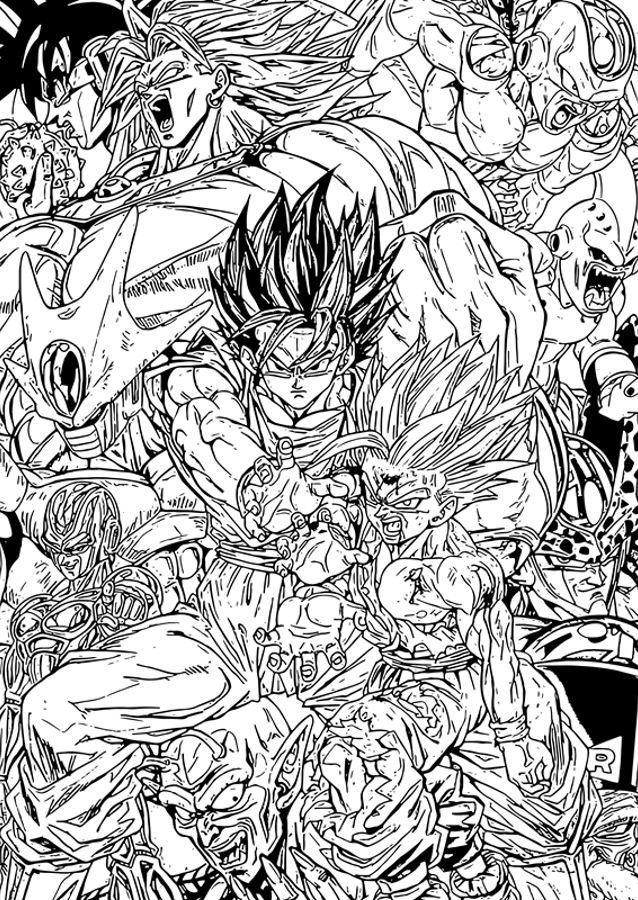 Dragon Ball Z Manga Art