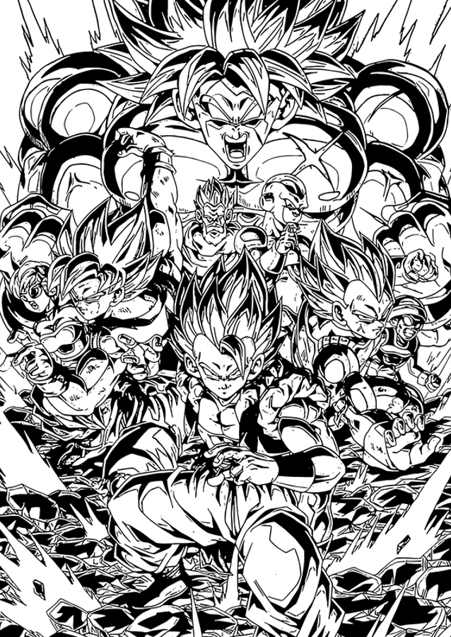 Dragon Ball Z Manga Art