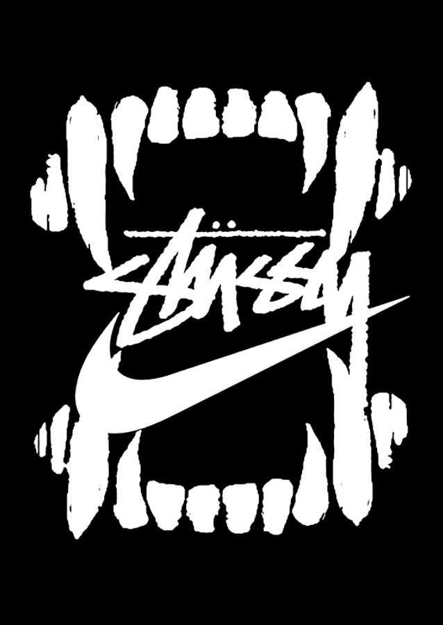 hypebeast mouth black white