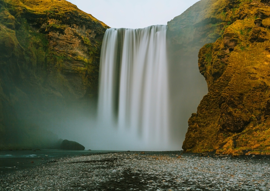 Vodní val Skógafoss