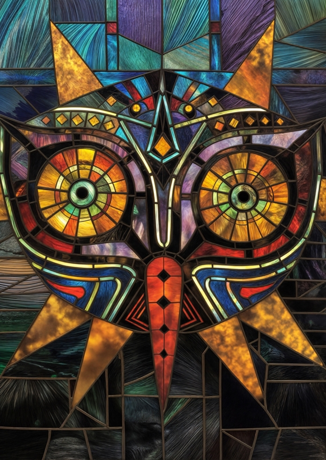 Vitráž Majora's Mask