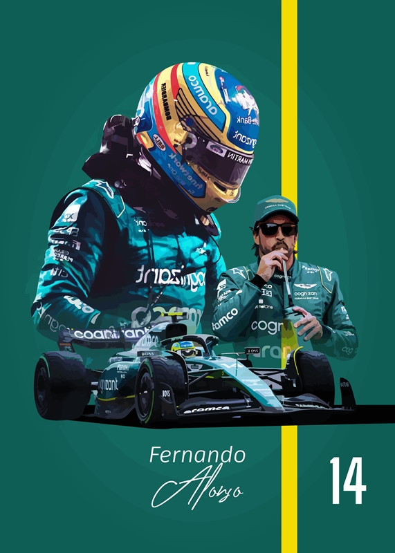 Fernando Alonso 直筆サイン McLaren Honda ポスター s-l400.jpg