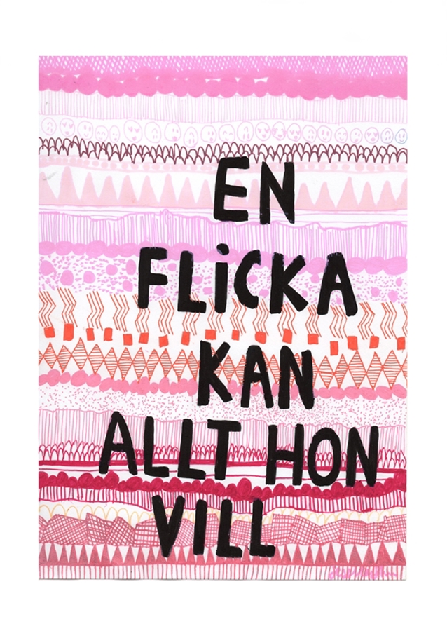 Ein Mädchen kann alles tun, was sie will