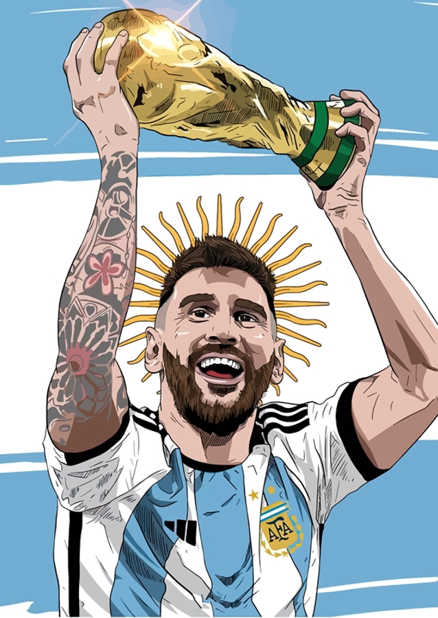 Lionel Messi - Pop Art