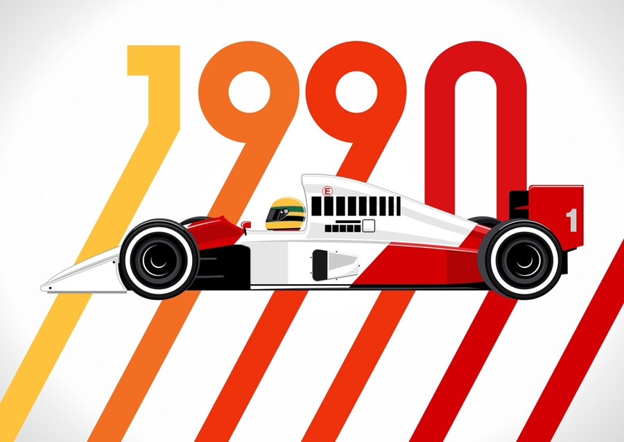 Coche de carreras de los 90