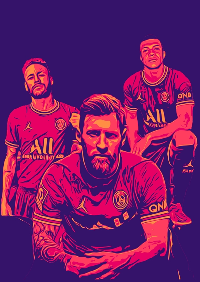 Lionel Messi Mbappe Neymar Jr