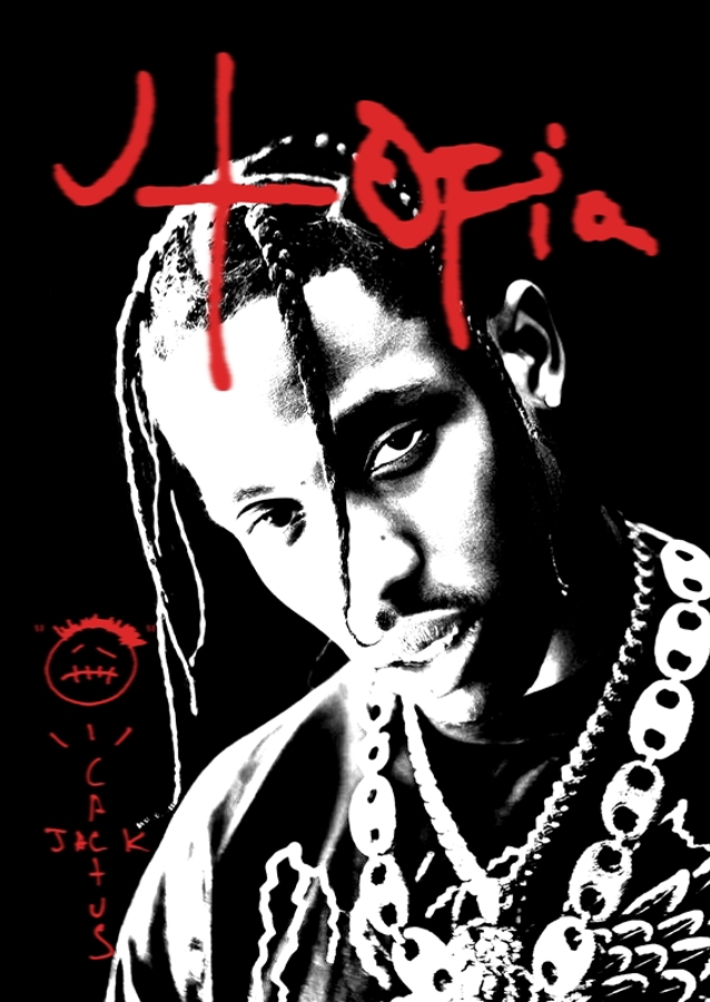 travis utopia black white