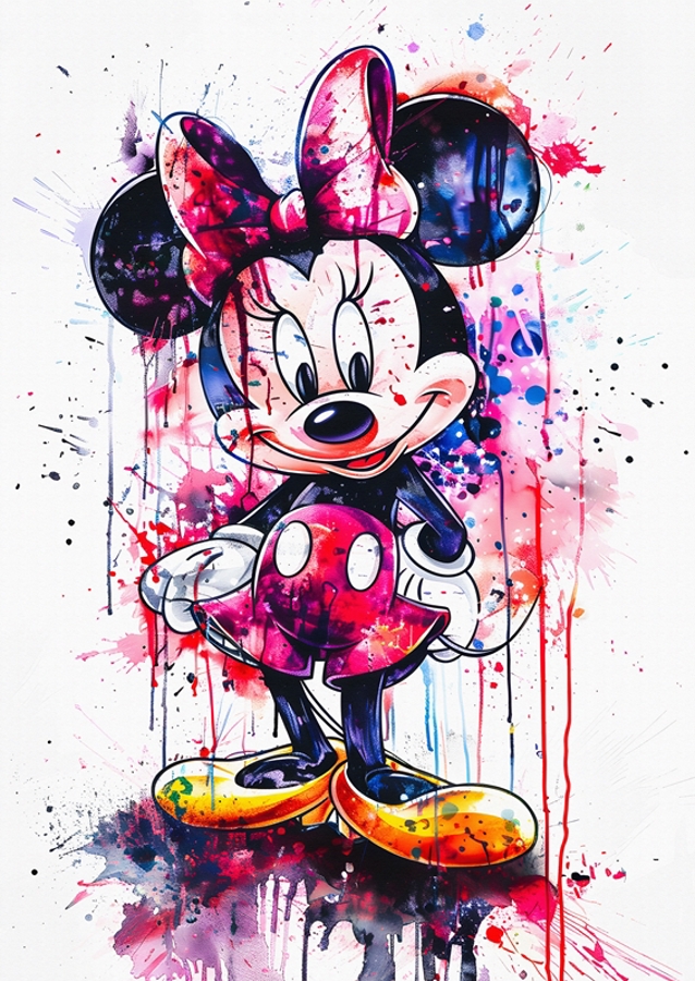 Minnie Acuarela Splash