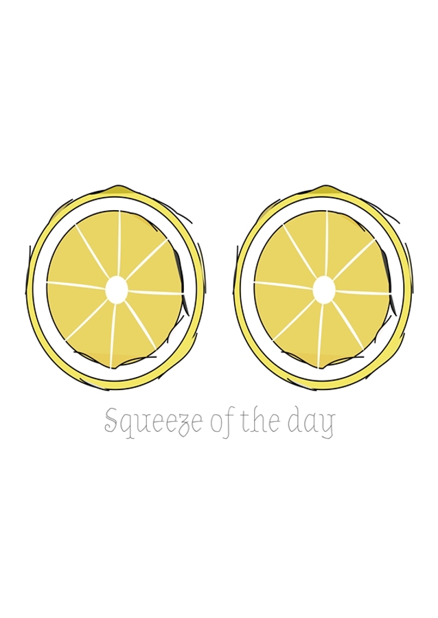 Dva ilustrované citrony