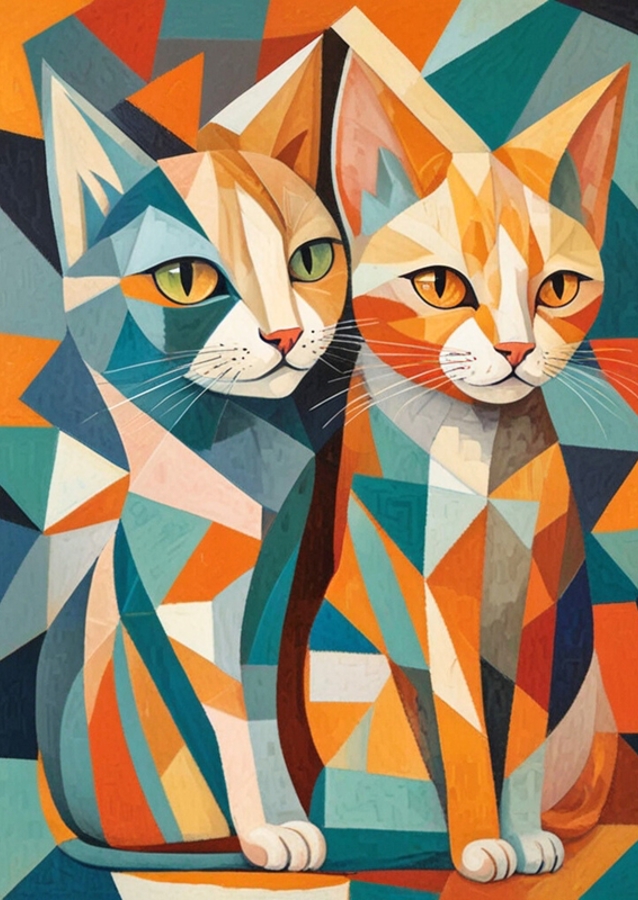  Gatos al estilo Picasso