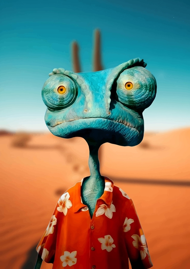 Rango Johnny Depp Lizart