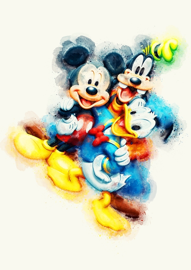 Mickey Mouse Goofy Donald Duck