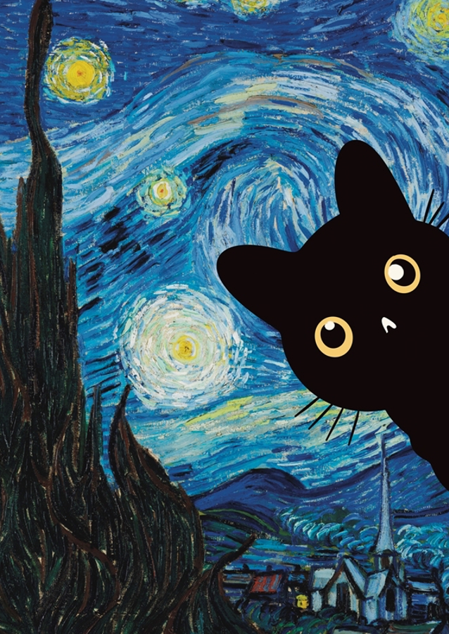 Starry Night Cat