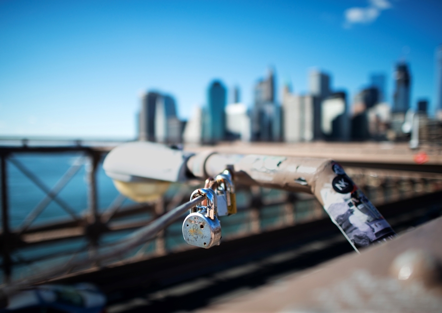 Lock of love in New York