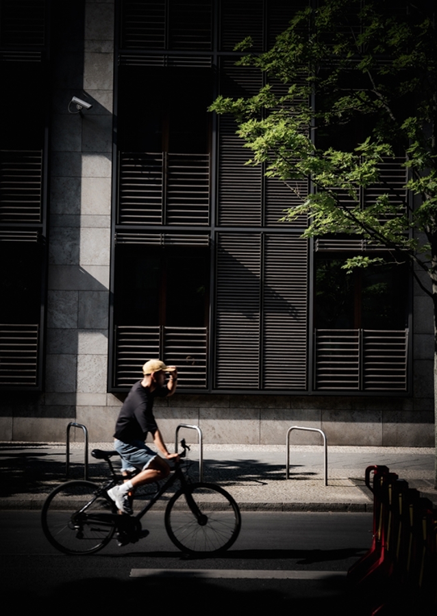 Pohybující se cyklista