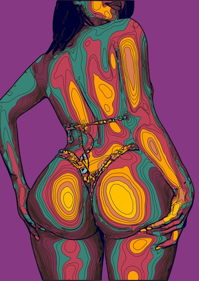 Abstraktní Geometrická Dívka