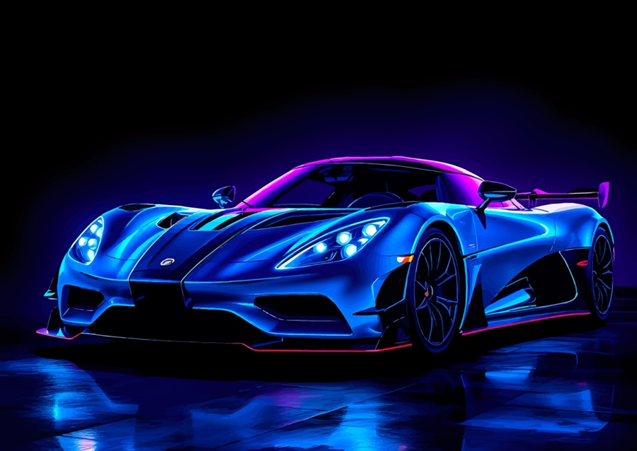 Koenigsegg Regera - Neon