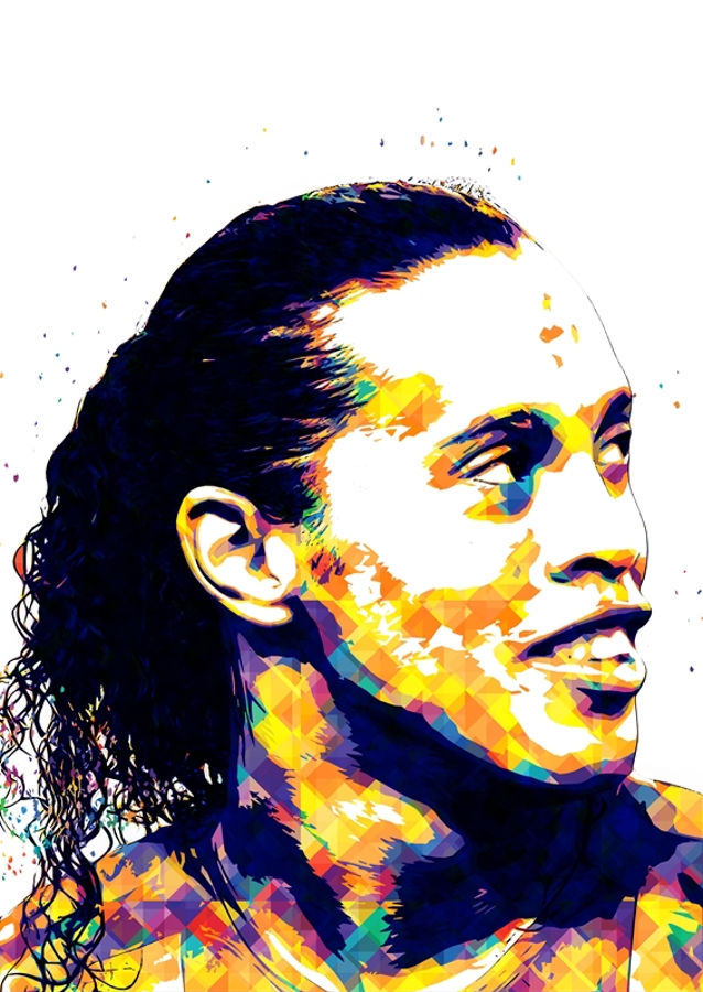 Ronaldinho - barcelona popart