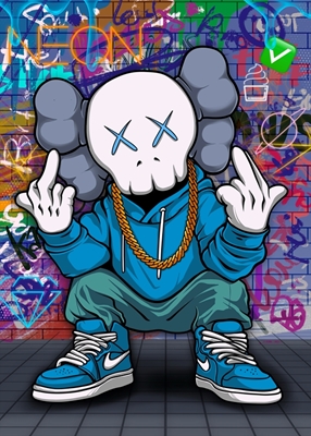 Rapper kaws posters & Art Prints de Sinnois - Printler