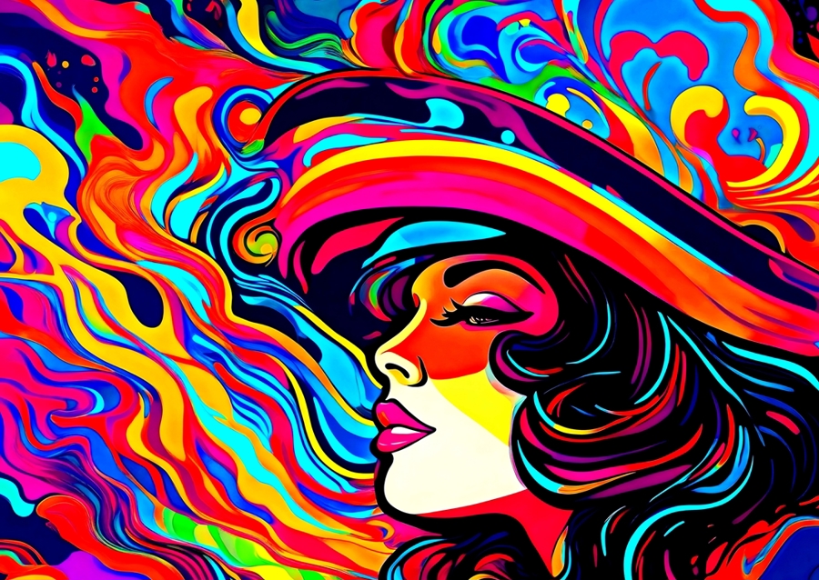 Woman in bright colours II
