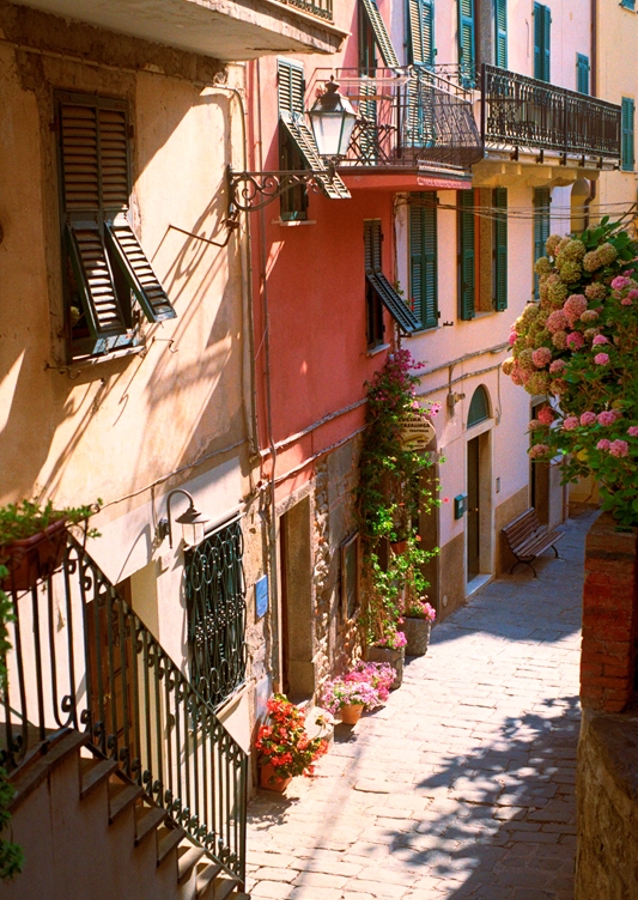 Italská alej s květinami