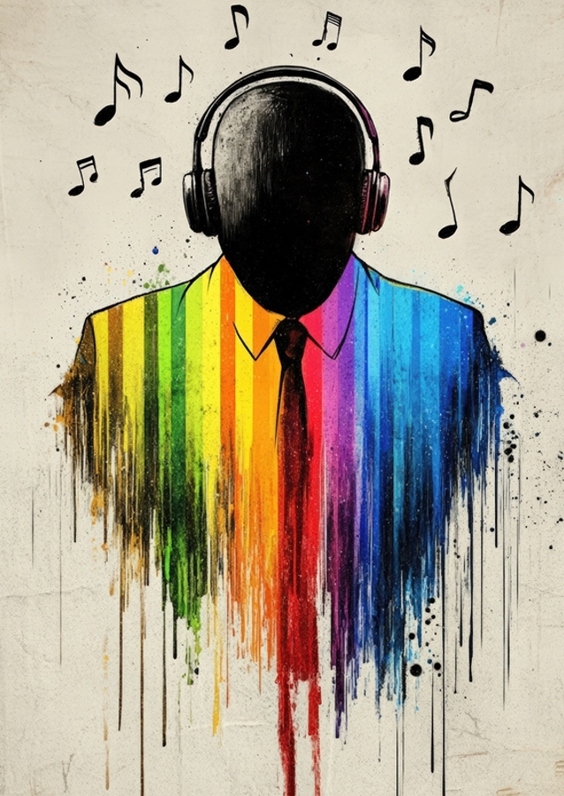 La musique crée de la couleur