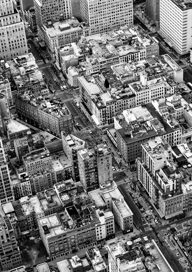 NYC égbolt kilátással