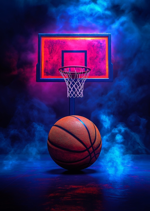 Basket-ball et cerceau