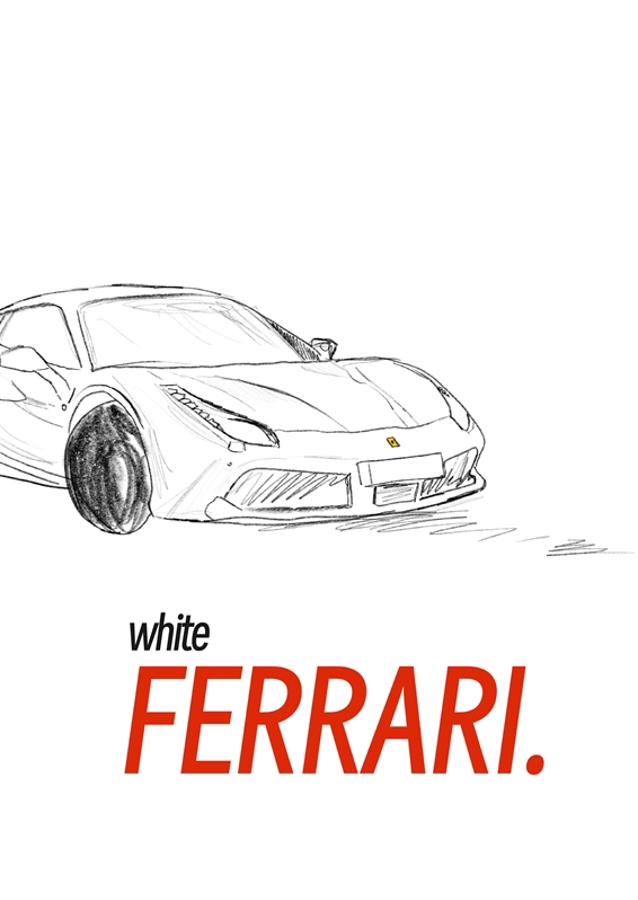 Bílé Ferrari 
