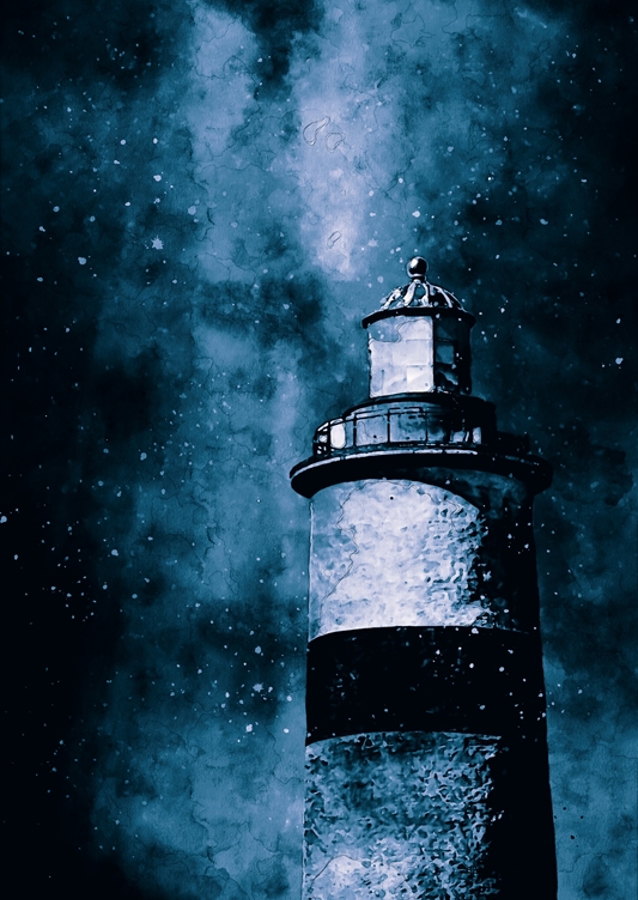 Blue lighthouse 7064