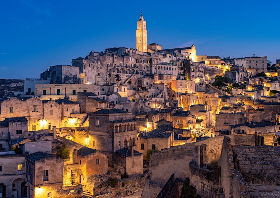 Matera at night