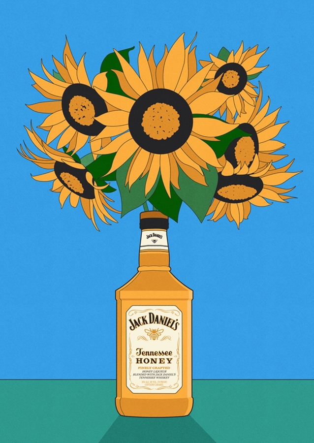 Sunflowers in Whiskey 