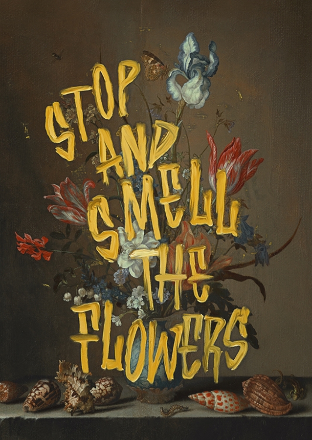 Pare e cheire as flores