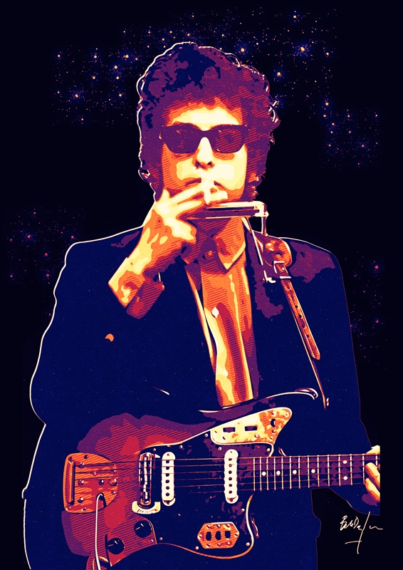 Bob Dylan affiches et impressions par Cup Break Art - Printler