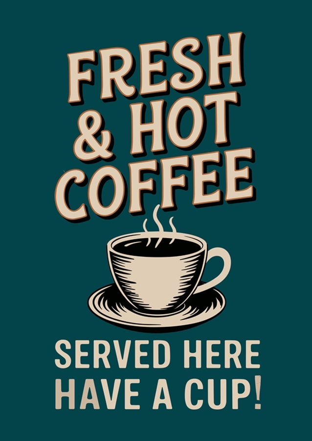 fresh and hot coffee