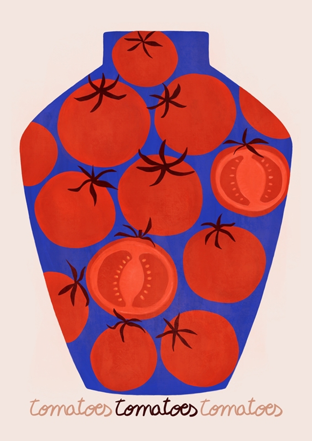 Konzervovaná rajčatová sklenice