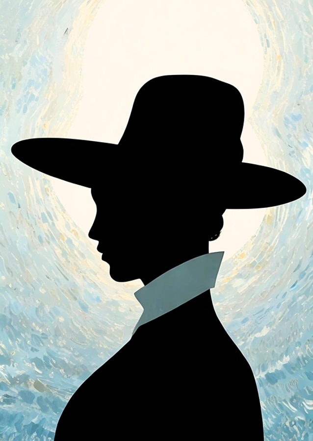  Mujer bajo la luz de la luna