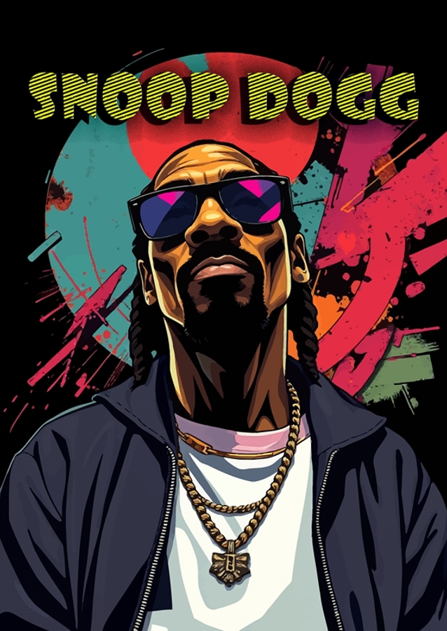 Snoop Dogg Abstract Pop Art