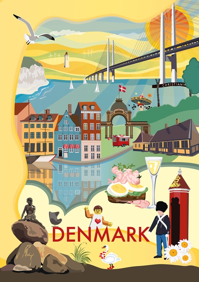 Cityposter Denmark Cityposter 