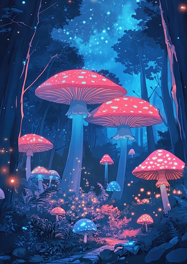 Magisk Mushroom Forest Anime