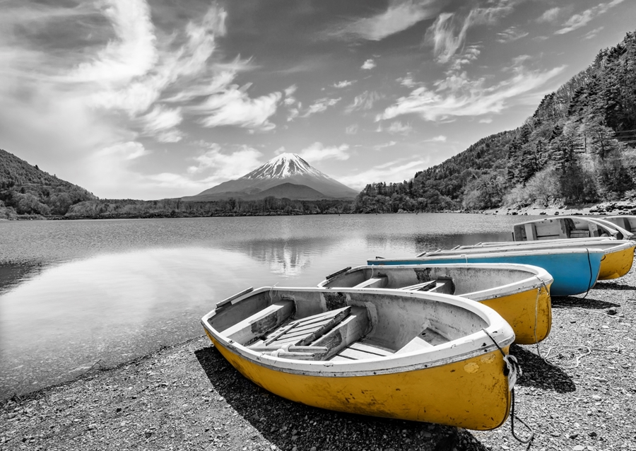 Shoji-See mit Fuji | colorkey