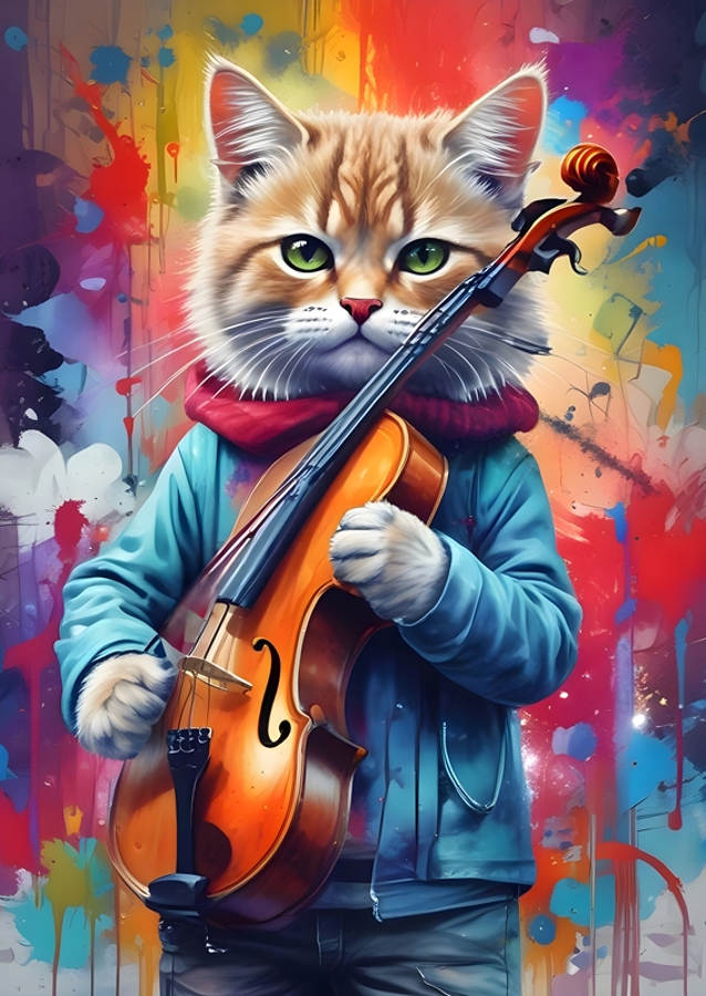 Chat et violon